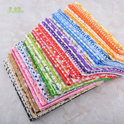,60pcs/lot,ColorfulThin Plain Cotton Fabric Patchwork  DIY Q