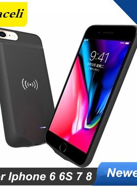 For Iphone 6 Battery Case 3800 Mah Smart Anti Fingerprint W