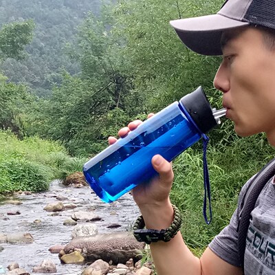 Outdoor Water Filter Water Straw Purification Bottle System