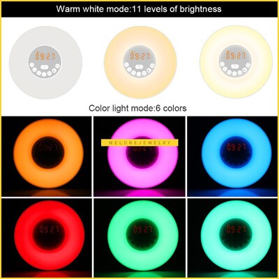 New Gradual Change Lunance LED Warm Light Morning Wake-up Li