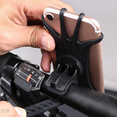 Phone Holder Scooter Handlebar Cell Phone GPS Stand Mount Br