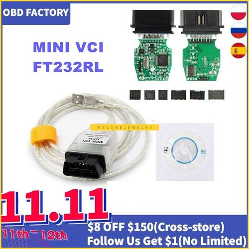 V15.00.028 J2534 MINI VCI  oyota MINI VCI J2534 MINI-VCI F23
