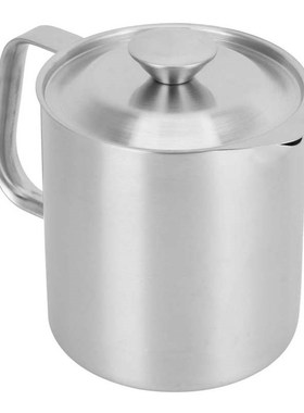 1000ml Oil Strainer Pot Stainless Steel Grease Filter Jug Co