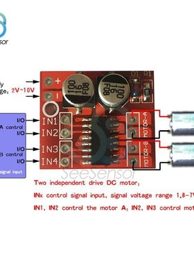 5Pcs 1.5A 2-way MX1508 DC Motor Driver Module PWM Speed Dual