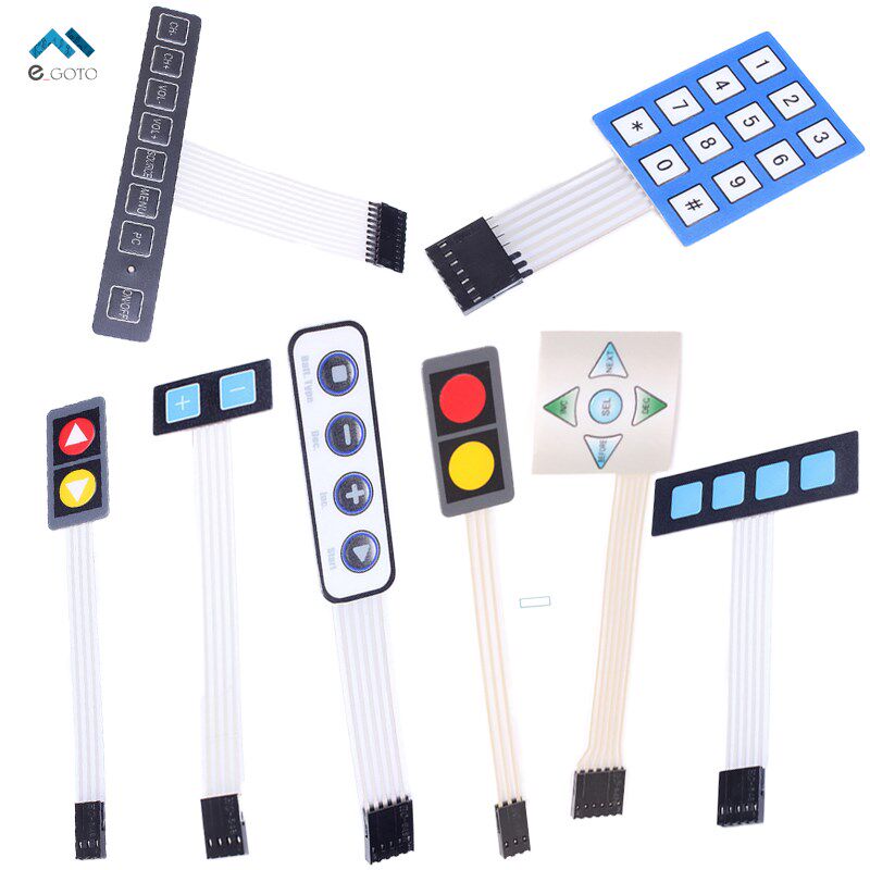 8 Kinds 1x2 1x5 1x4 1x8 3x4 1x4 Matrix Array Membrane Switch