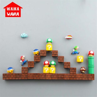 Multi piece 3D Cartoon Super Mario Fridge Magnet Cute Refri
