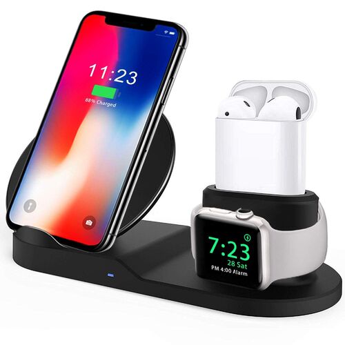 3 In 1 Wireless Dock For Apple watch Charger station Qi Fas