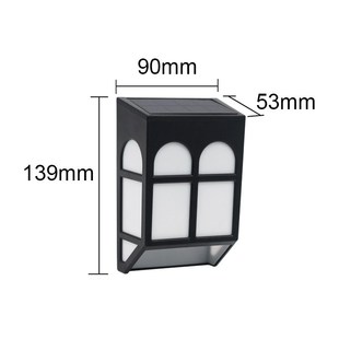 Lamp Street Light Landscape Solar Garden Outdoor Wall Fence