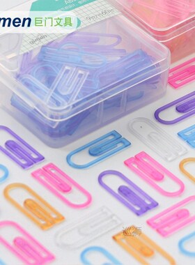 Jumen stationery plastic paper clip paper clip bookmark crea