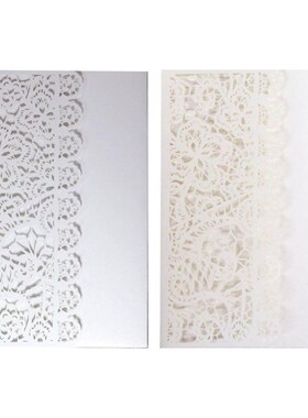 10 Pcs 3D European Style Wedding Invitation Card with Envelo