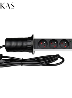 UNKAS 16A PULL POP UP 3 Power EU Socket Port Kitchen Table