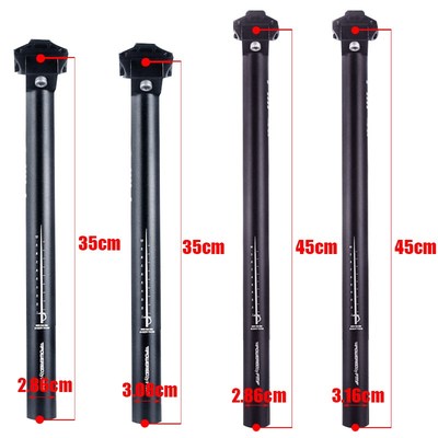 350/450mm Long Bicycle seatpost 25.4 27.2 28.6 30.9 31.6 fix