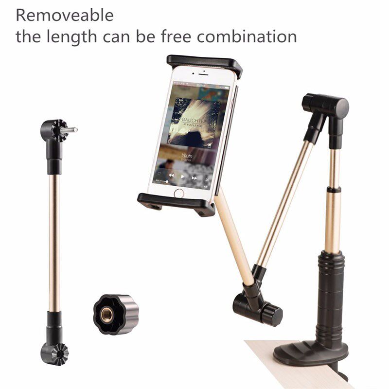 Tablet Holder Folding Adjustable Long Arm Lazy People Bed Ta