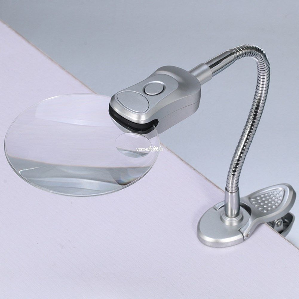 Illuminating Elder Magnifier Repair Clip On Magnifying Glass
