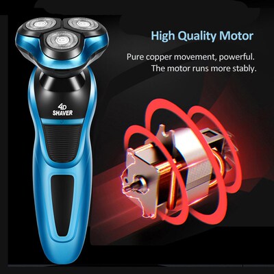 Electric Shaver Washbale Floating Triple Blade for Men USB C