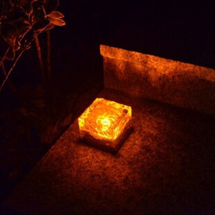 Light Lig Hot LED Cube Ice Brick Glass Solar New The