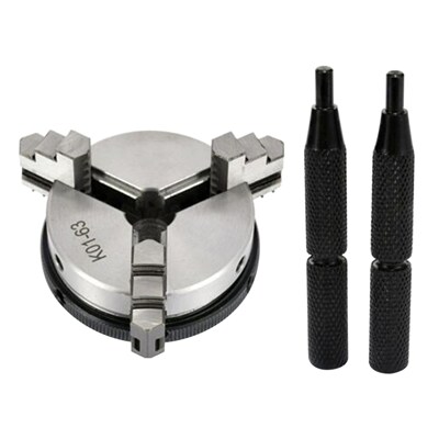 2.5inch 3 Jaw Machine ool Steel Lathe Chuck Set Mini Profess