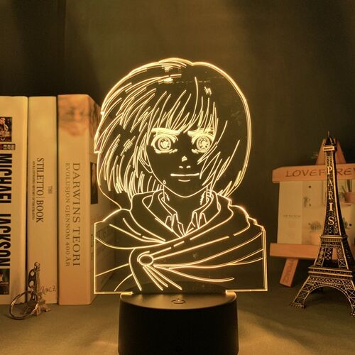 Anime Attack on Titan 3d Lamp Armin Arlert Light for Bedroom
