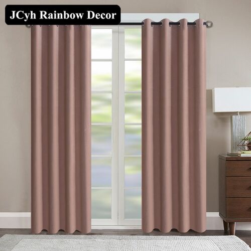 Modern Velvet Blackout Curtains For Living Room Solid Color