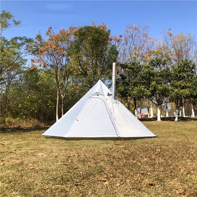 CZX-345 Stove Tent,8 Person octagon Backpacking cone tent,Mo