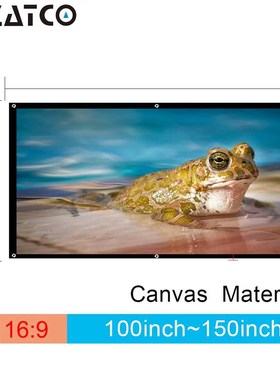 100inch/120inch/150inch 169 Projection Screen Canvas Movie