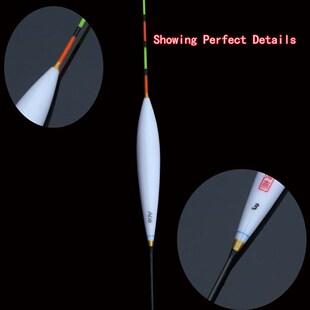 Fishing Floats Vertical Buoy With Peacock Feather Material B