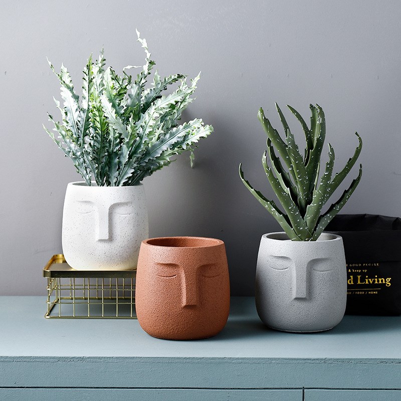 Flower-Pot Art-Potted-Plant-Pot Ceramic Succulent Plant Cact