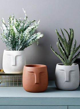 Flower-Pot Art-Potted-Plant-Pot Ceramic Succulent Plant Cact