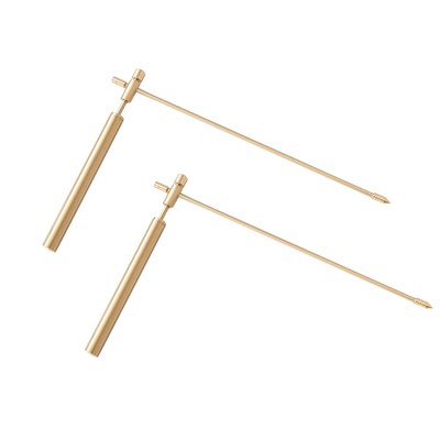 1pair Detachable Tool Copper Water Witching Dowsing Rod Hand