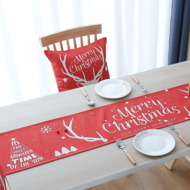 New Year ins table runner Christmas Decoration Table Runners