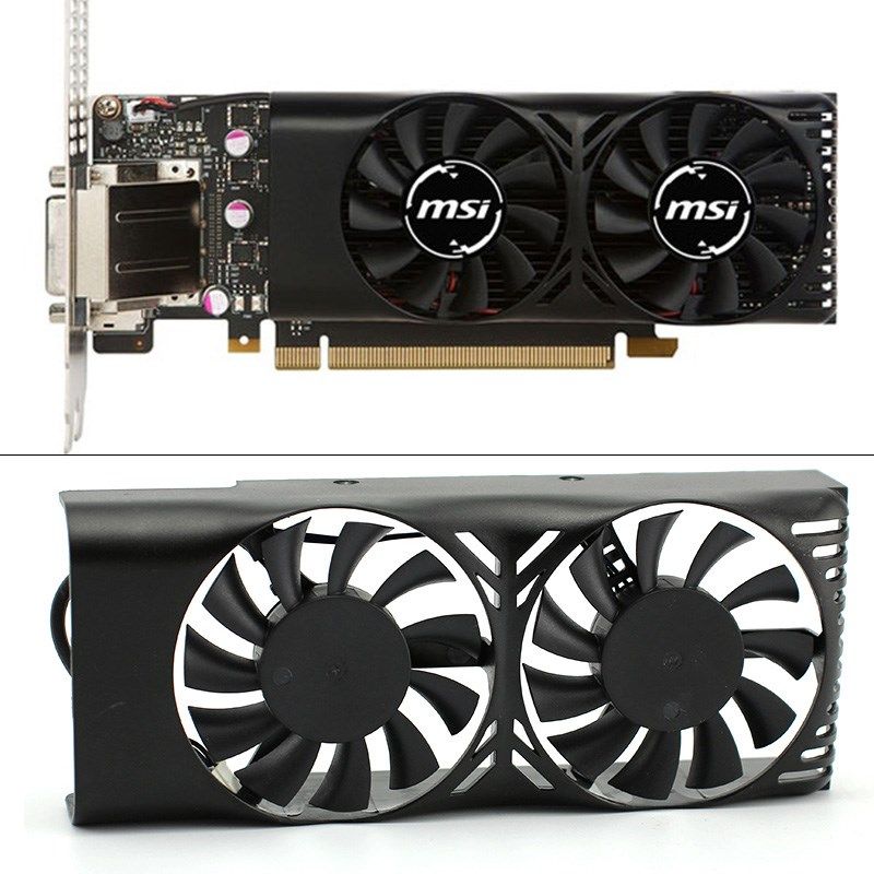 HA5510M12F-Z 0.20A 2Pin GTX1050 Ti GPU Cooler Fan For MSI Ge