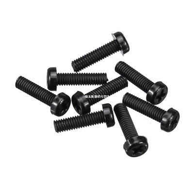 Suleve 270Pcs White/Black M2-M5 Plastic Nylon Phillips Screw