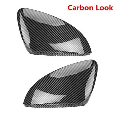 2 pieces  VW Golf MK7 7.5 GTI 7 7R Mirror Covers Caps RearVi