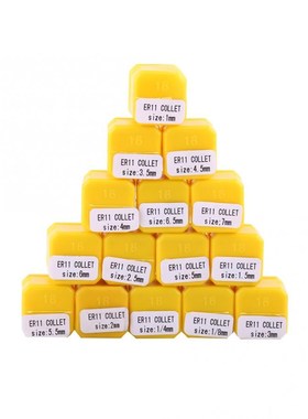 lathe chuck 15pcs ER11 Spring Collet Set for CNC Engraving M