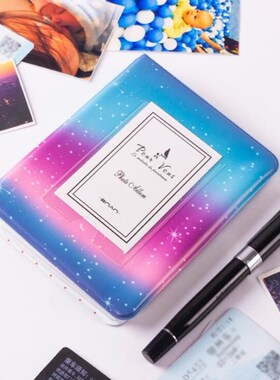 64 Pockets 3 Inch Photo Album Starry Sky Book For Fujifilm