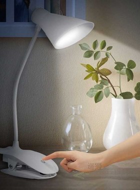 Led Table Lamp Clip Desk Lamp with 3 Modes Press On/Off Swit