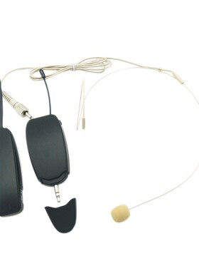 UHF Wireless Microphone Headset 2 in 1 Lavalier Head Wear M