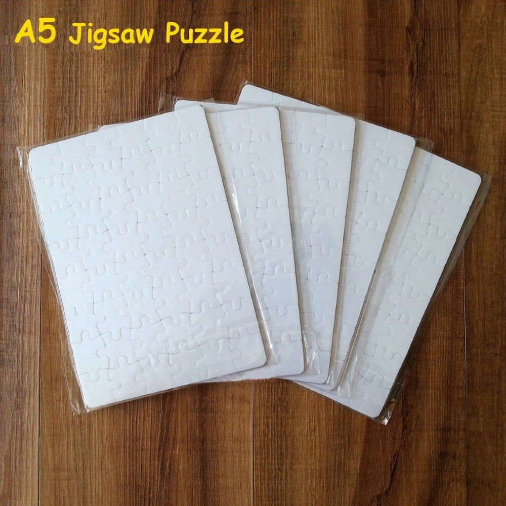 free shipping sublimation blank puzzle 10pcs/lot diy craft