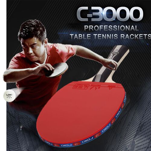 2 Pcs Table Tennis Racket Pimples-in Grip Powerful Ping Pong