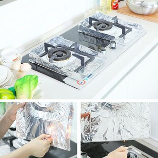 10 pcs/set Kitchen Aluminum Foil Oil Baffle Kichen Accessori