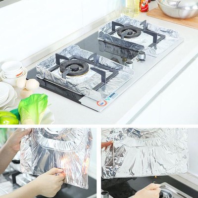 10 pcs/set Kitchen Aluminum Foil Oil Baffle Kichen Accessori
