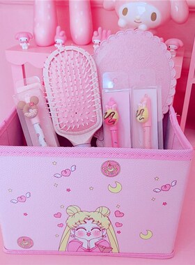 IVYYE 1PCS Fashion Pink Sailor Moon Anime Storage Boxes Bins