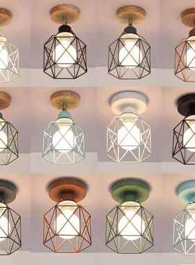 Nordic Iron Ceiling Light Stand Modern Lamp Living Room Bedr