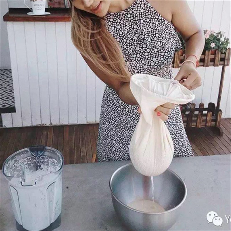 4 Sizes Tea Nut Fruit Juice Milk Nylon Mesh Filter Bag Soya