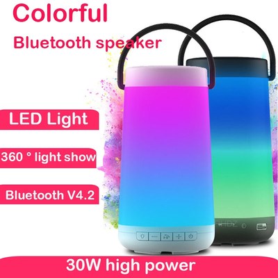 Bluetooth speaker colorful portable High power 30W outdoor T