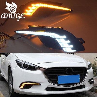 Mazda 3 2017 2018 Axela LED Daylights Yellow urning Signal L