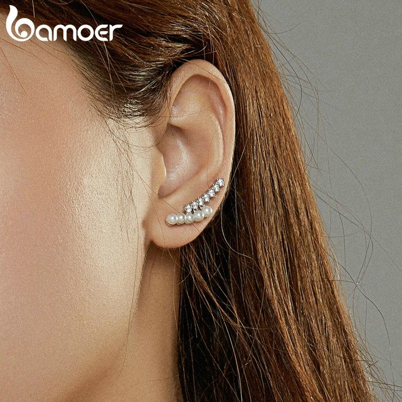 bamoer authentic 925 sterling silver twinkling stars stud e