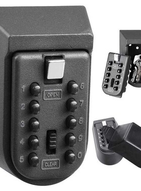 Safe Box Alunium Alloy Wall Mounted Home Safety Passwo