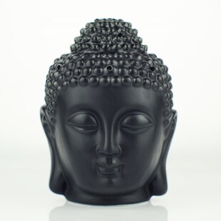 Ceramic Buddha Head Aromatherapy Oil Burner Aroma Essential