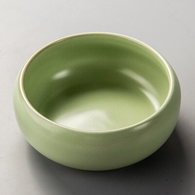 1Pcs Green Ru Kiln Tea Wash Bowl Chinese Tea Set Tea Washed